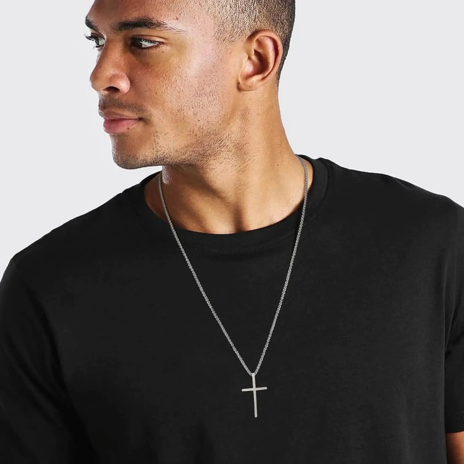 Vnox Mens Cross Necklaces - Leez Store