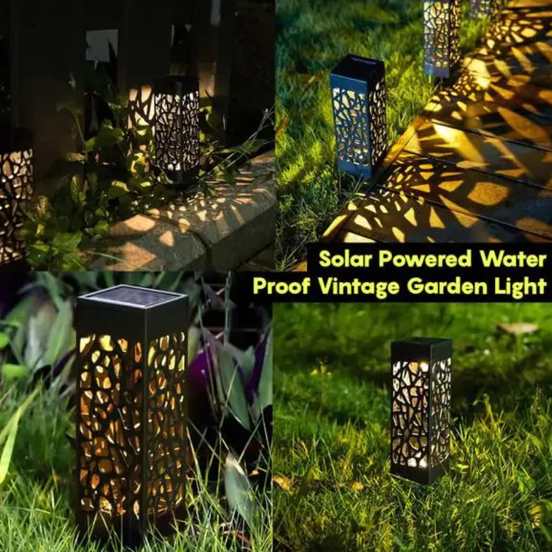 Solar Powered Waterproof Vintage Garden Light - Leez Store