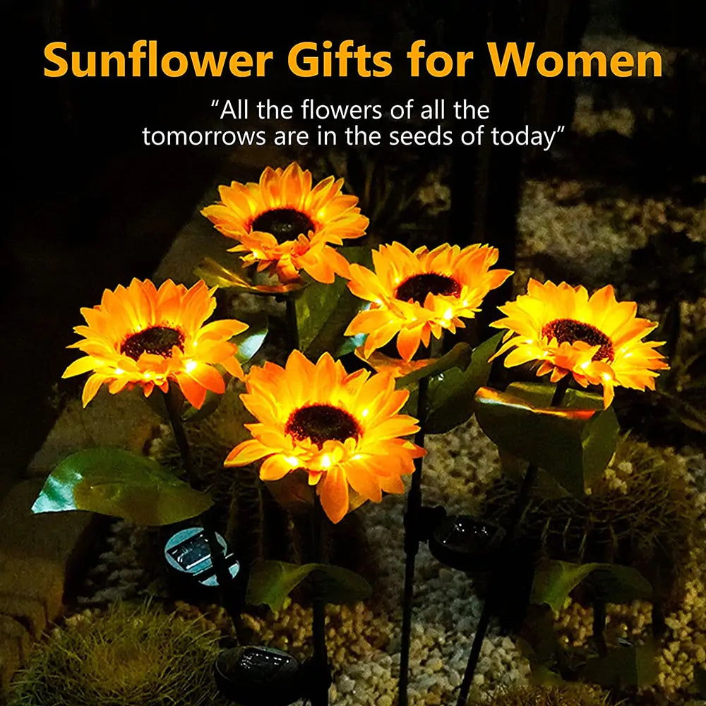 Sunflowers Solar Lawn Light - Leez Store