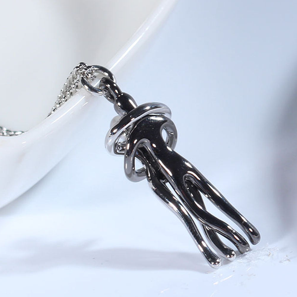 S925 Sterling Silver Villain Hug Necklace