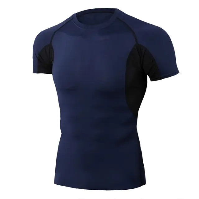 Quick-Dry Men's Running Gym Shirt - Leez Store