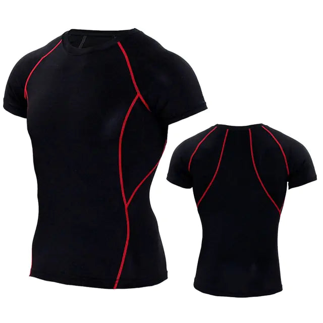 Quick-Dry Men's Running Gym Shirt - Leez Store