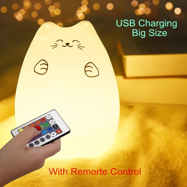 Touch Sensor Remote Cat Lamp - Leez Store