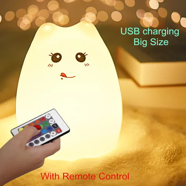 Touch Sensor Remote Cat Lamp - Leez Store