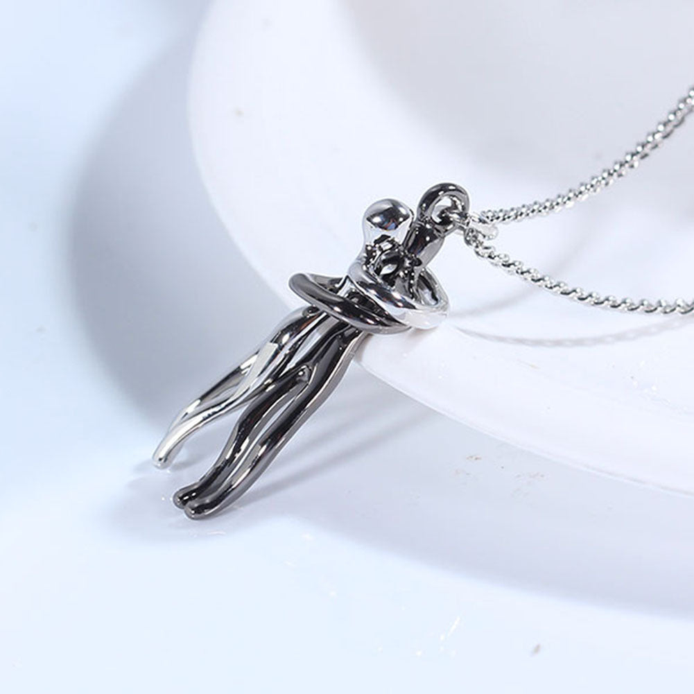 S925 Sterling Silver Villain Hug Necklace