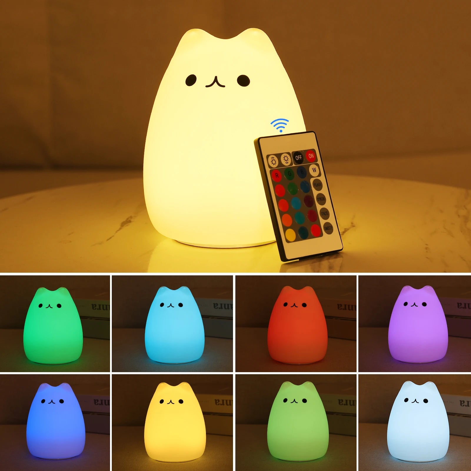 Touch Sensor Remote Cat Lamp - Leez Store