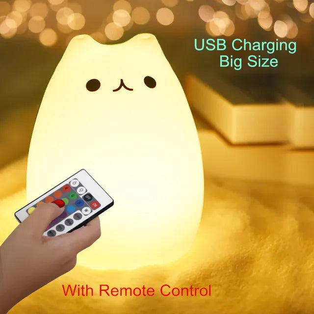 Touch Sensor Remote Cat Lamp - Leez Store