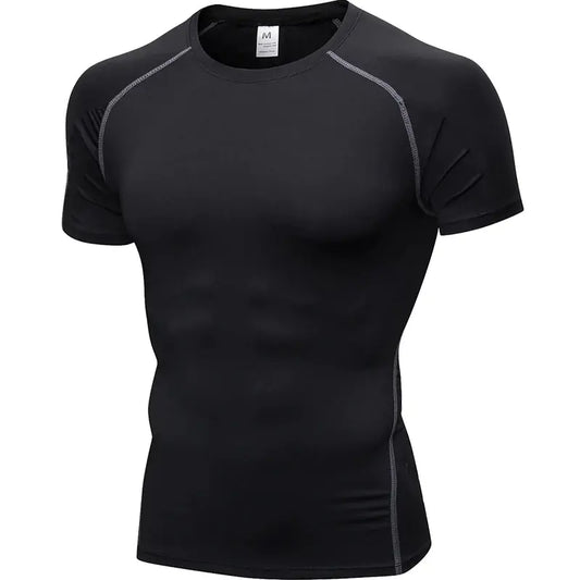 Quick-Dry Men's Running Gym Shirt - Leez Store