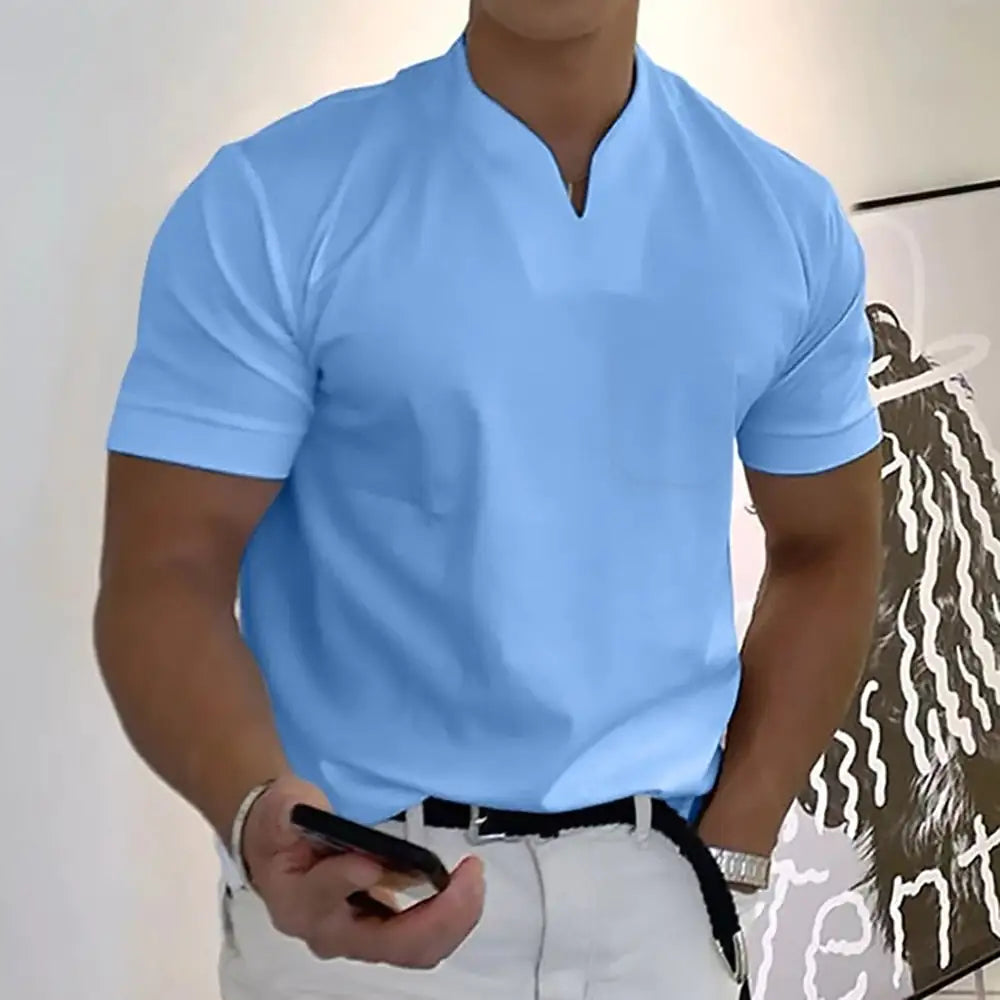 BreezeFit Men's V-Neck Shirt - Leez Store