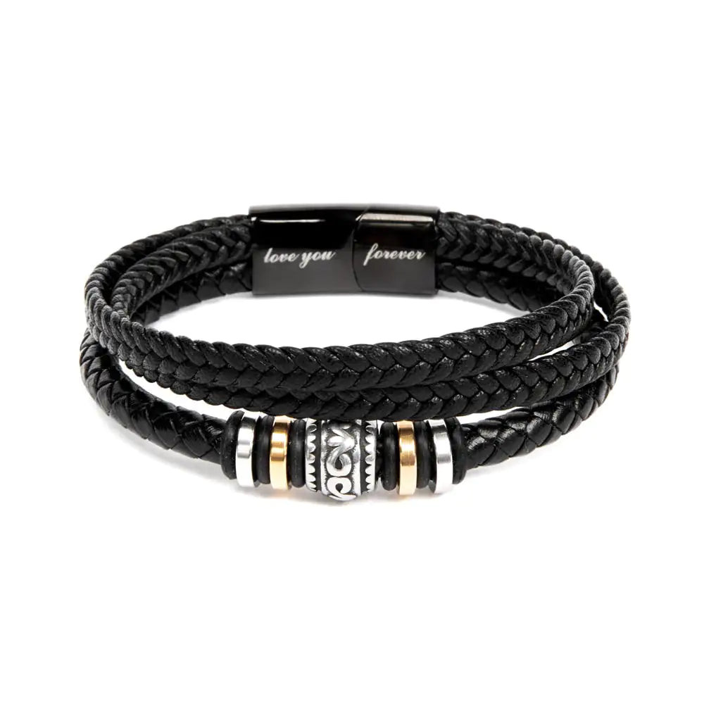 LuxeBraid Genuine Leather Bracelet - Leez Store