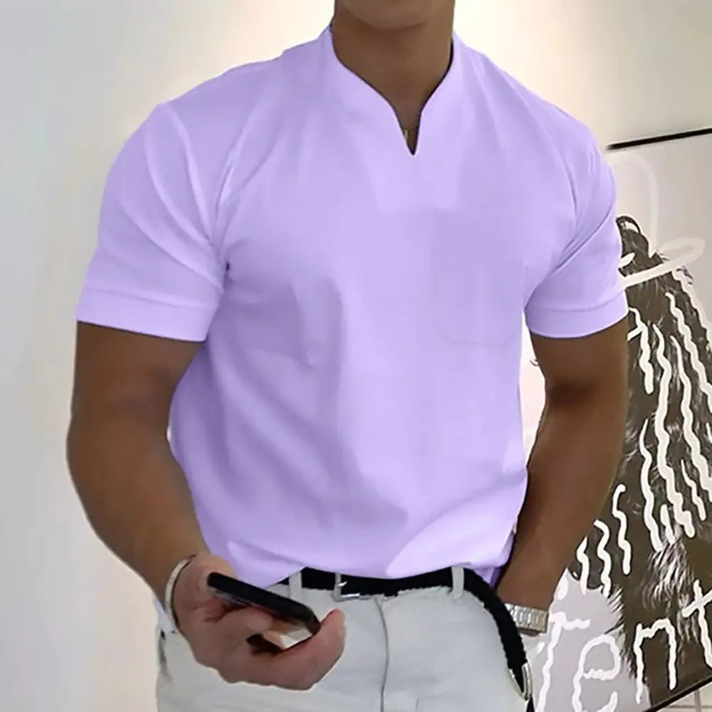 BreezeFit Men's V-Neck Shirt - Leez Store